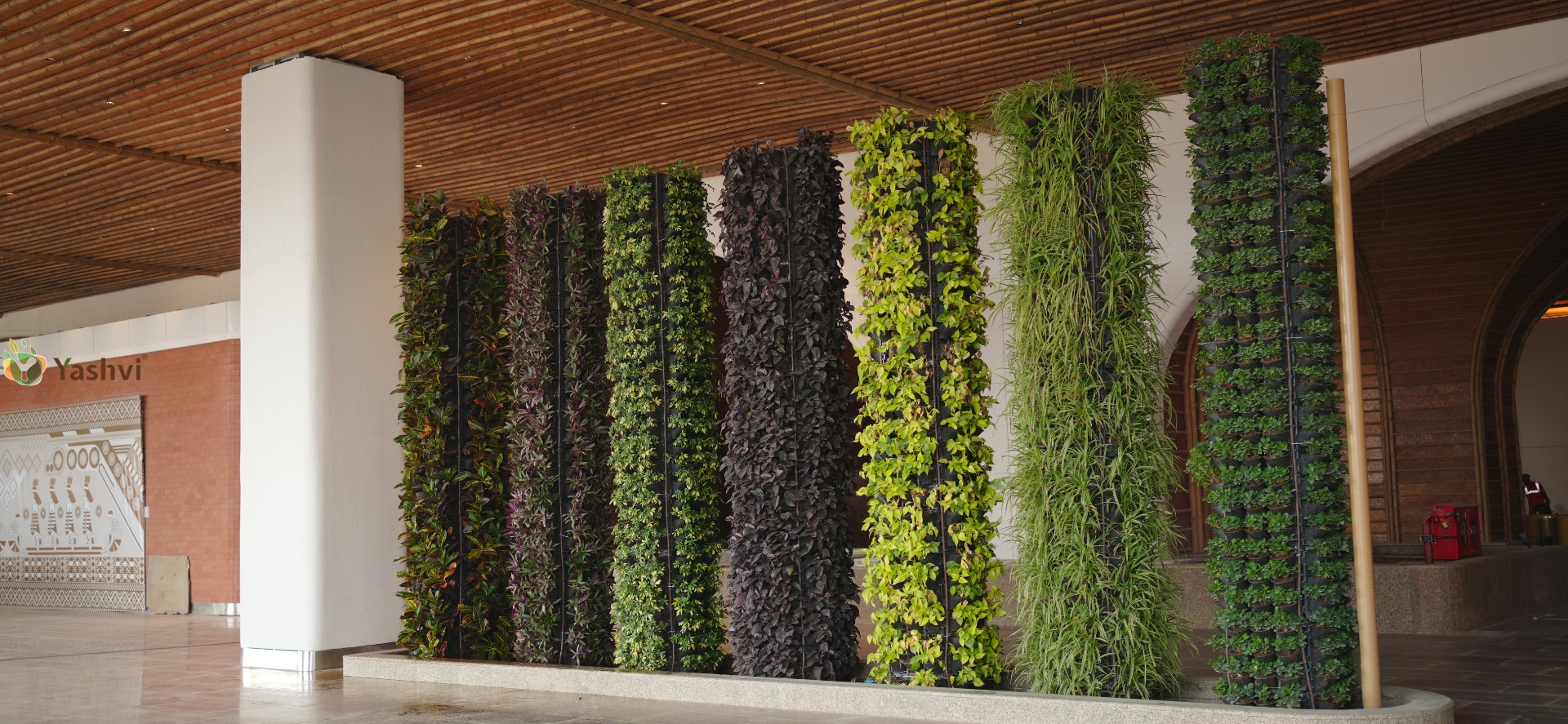 Guwahati Airport 7s Green Wall